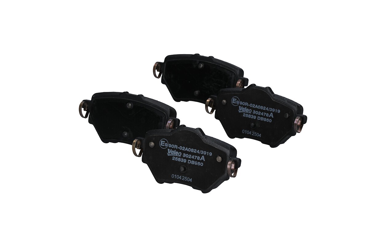 Jeu de 4 plaquettes de frein VALEO ref. 302478A